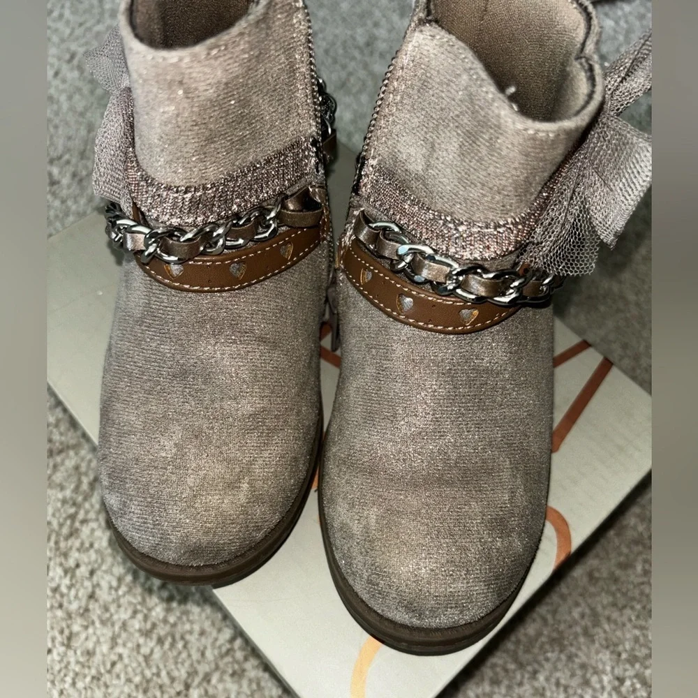 Crown Vintage Lil Shanley Bootie - Toast/Textile - Size 9 Little Girls